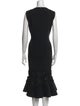 Carolina Herrera Wool Midi Length Dress