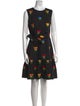 Carolina Herrera Floral Print Knee-Length Dress