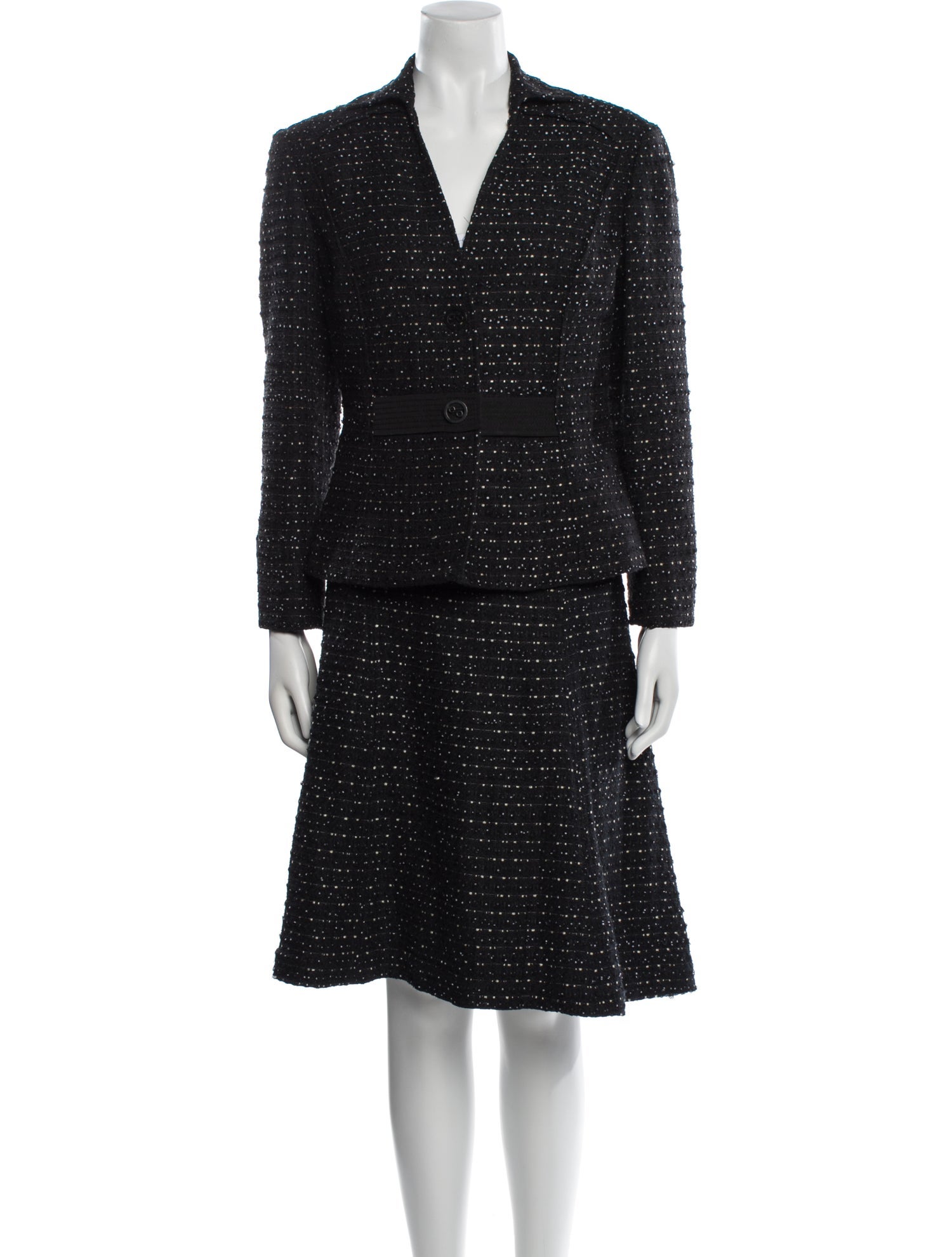 Carolina Herrera Polka Dot Print Skirt Set