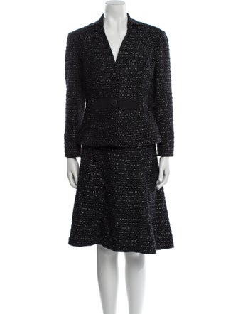 Carolina Herrera Polka Dot Print Skirt Set