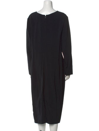 Carolina Herrera V-Neck Midi Length Dress