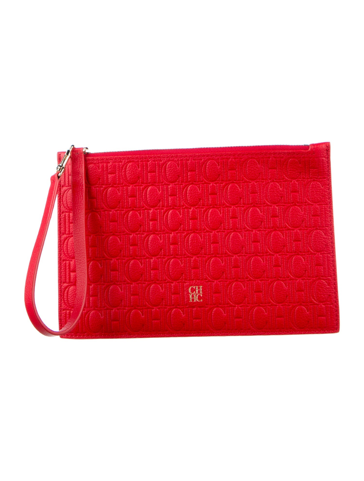 Carolina Herrera Leather Wristlet