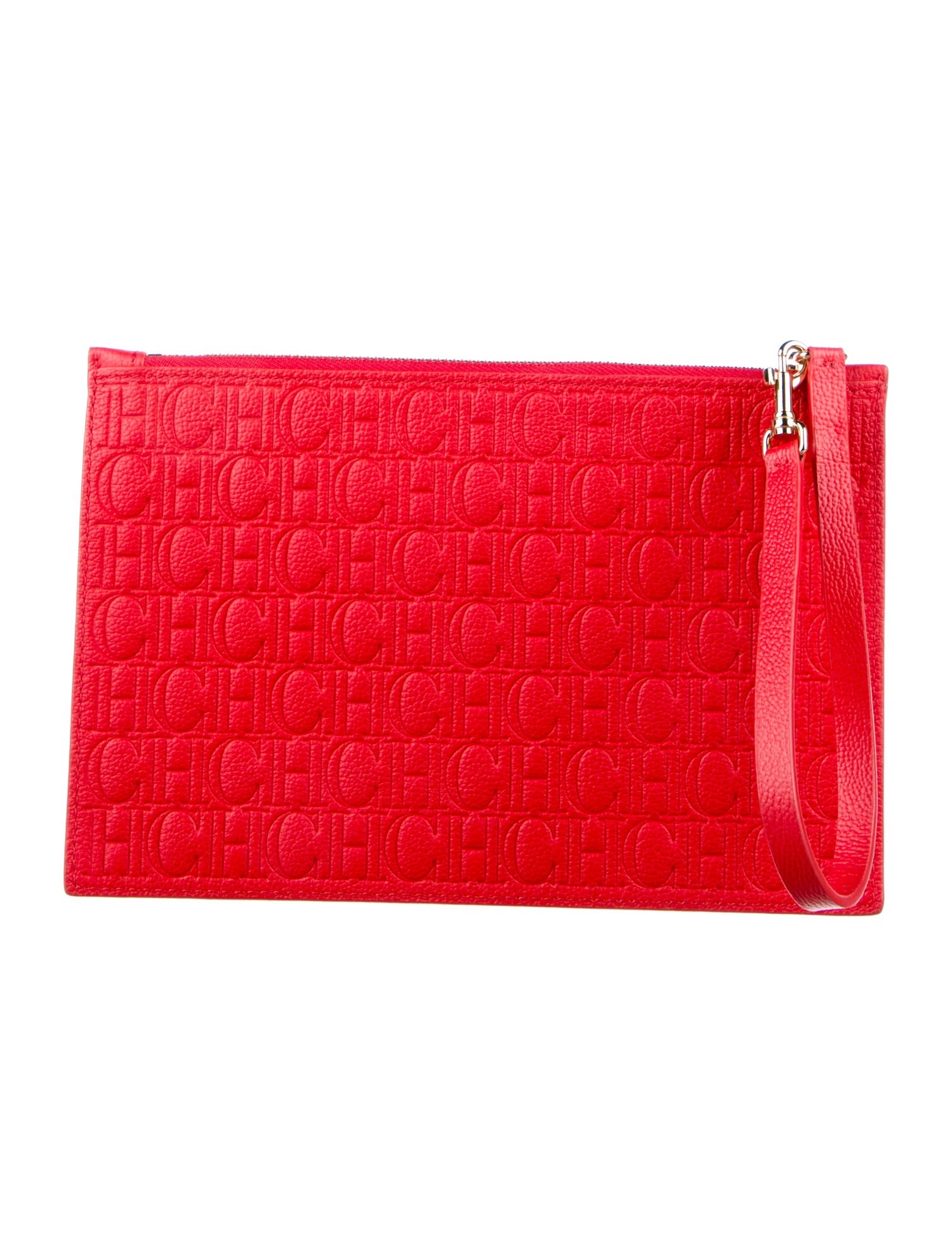 Carolina Herrera Leather Wristlet