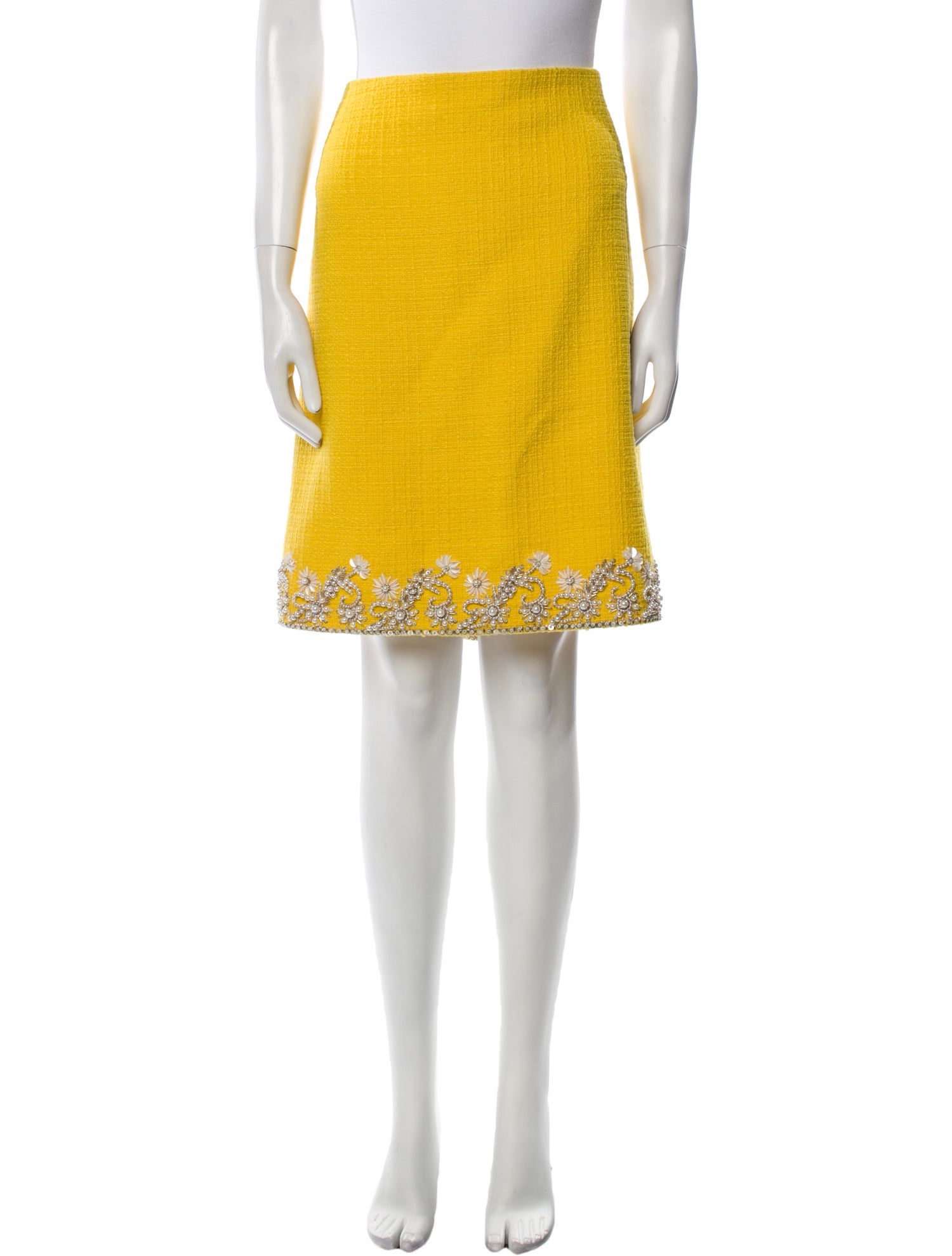 Carolina Herrera Virgin Wool Knee-Length Skirt