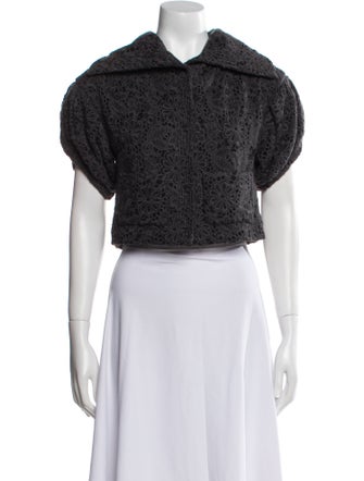 Carolina Herrera Floral Print Bolero