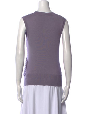 Carolina Herrera Virgin Wool Scoop Neck Sweater