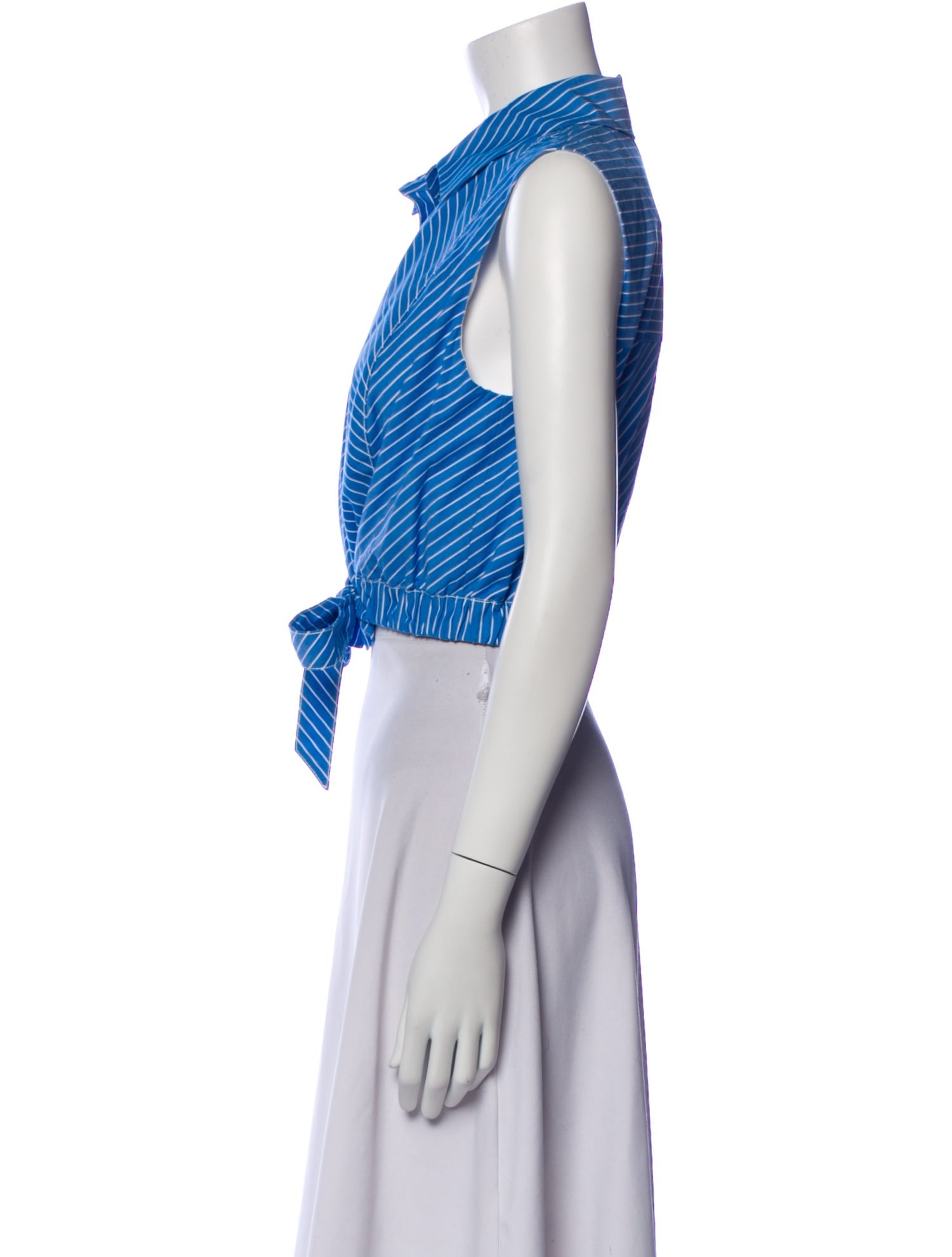 Carolina Herrera Striped Sleeveless Crop Top w/ Tags