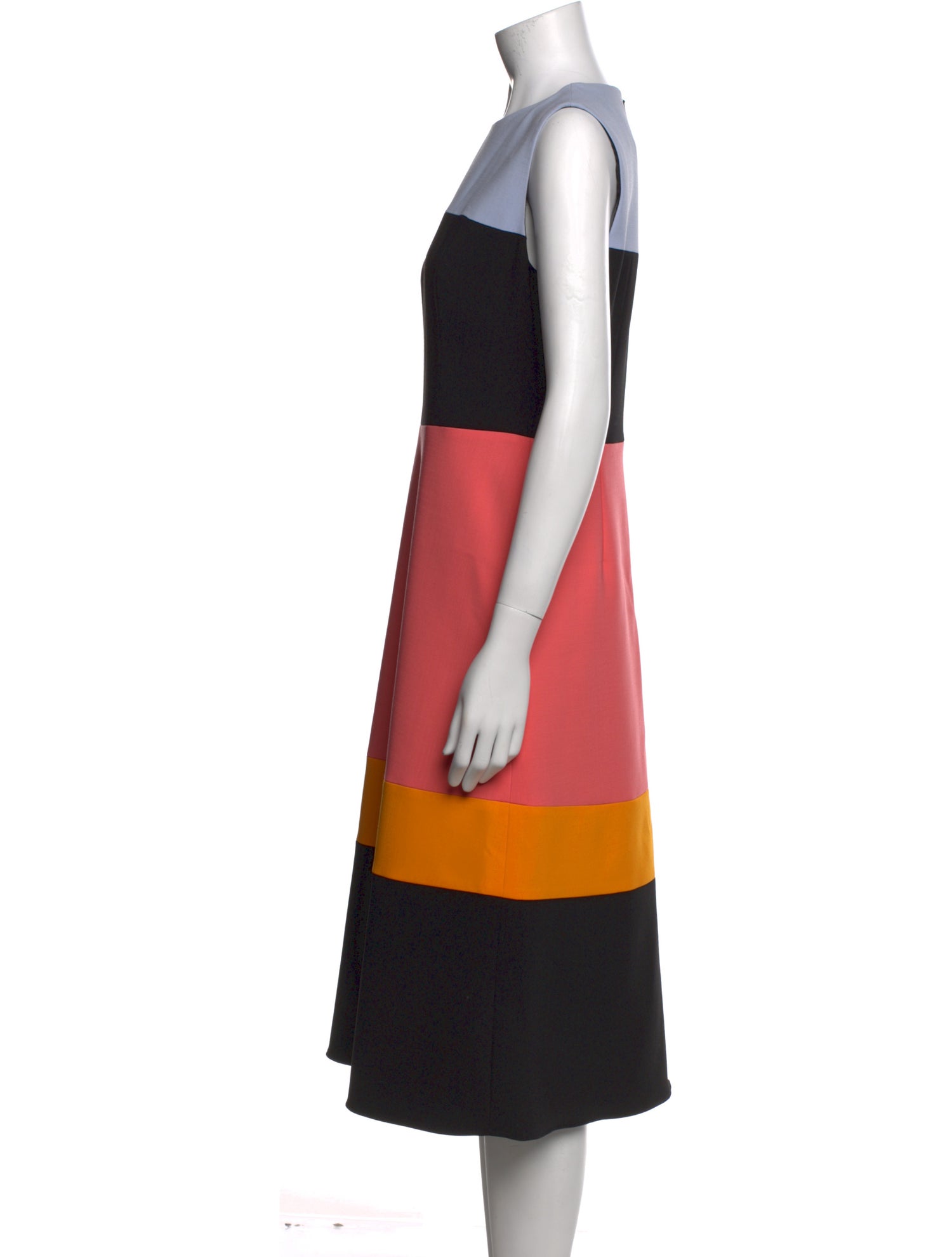 Carolina Herrera Virgin Wool Midi Length Dress