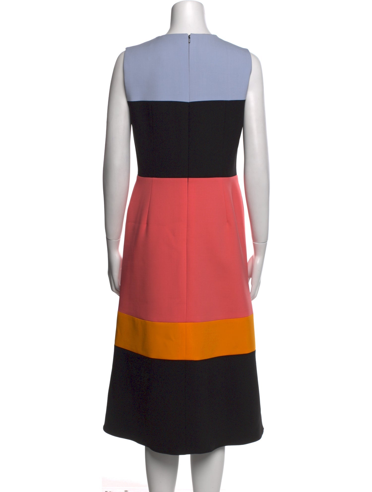 Carolina Herrera Virgin Wool Midi Length Dress