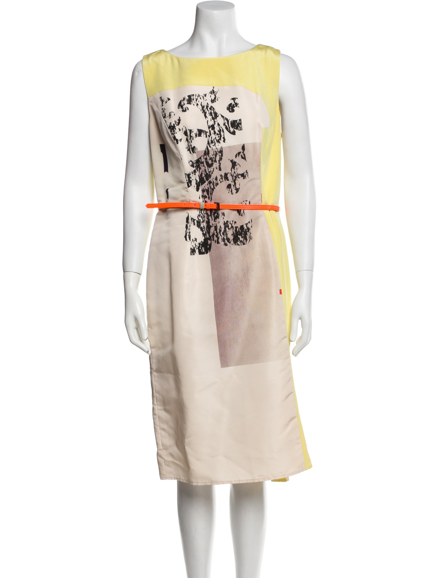 Carolina Herrera Silk Midi Length Dress