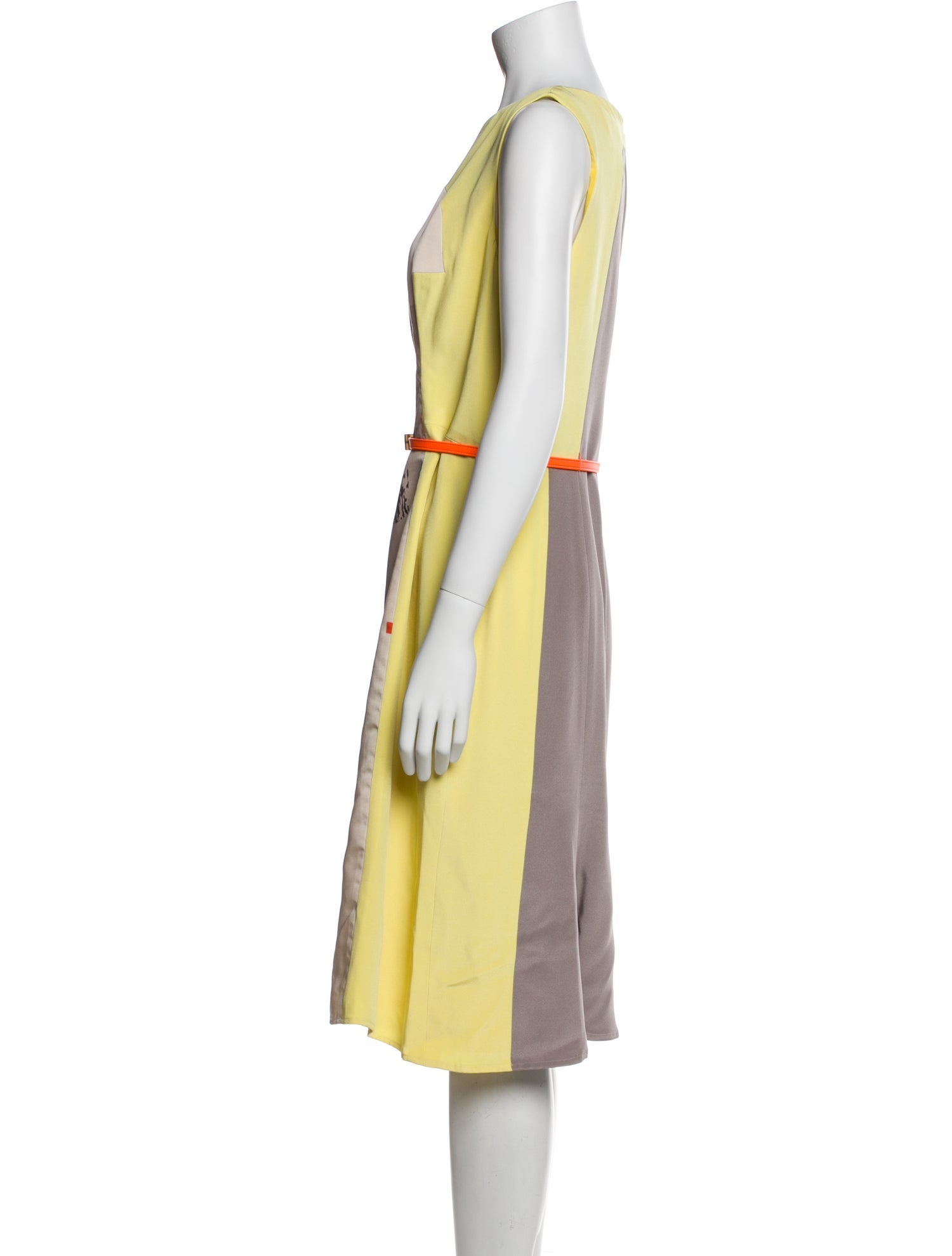 Carolina Herrera Silk Midi Length Dress