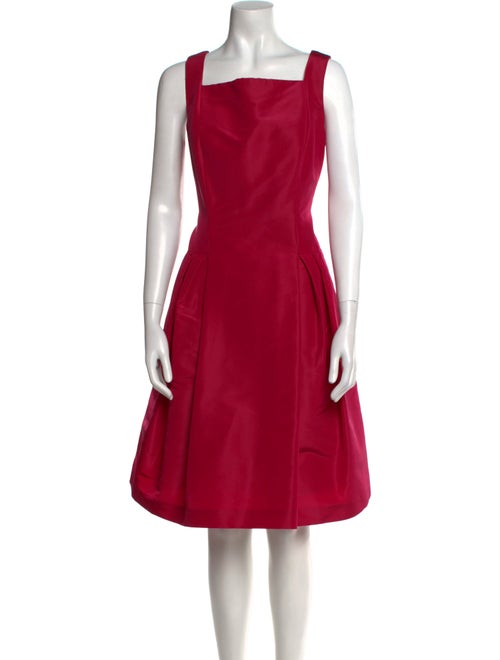 Carolina Herrera Silk Knee-Length Dress