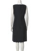 Carolina Herrera V-Neck Knee-Length Dress