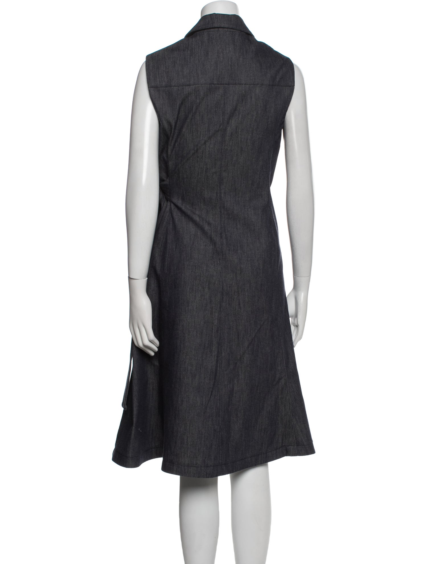 Carolina Herrera V-Neck Midi Length Dress