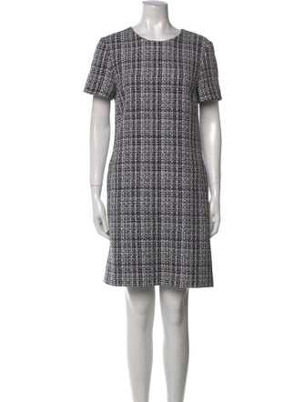 Carolina Herrera Plaid Print Mini Dress