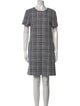 Carolina Herrera Plaid Print Mini Dress