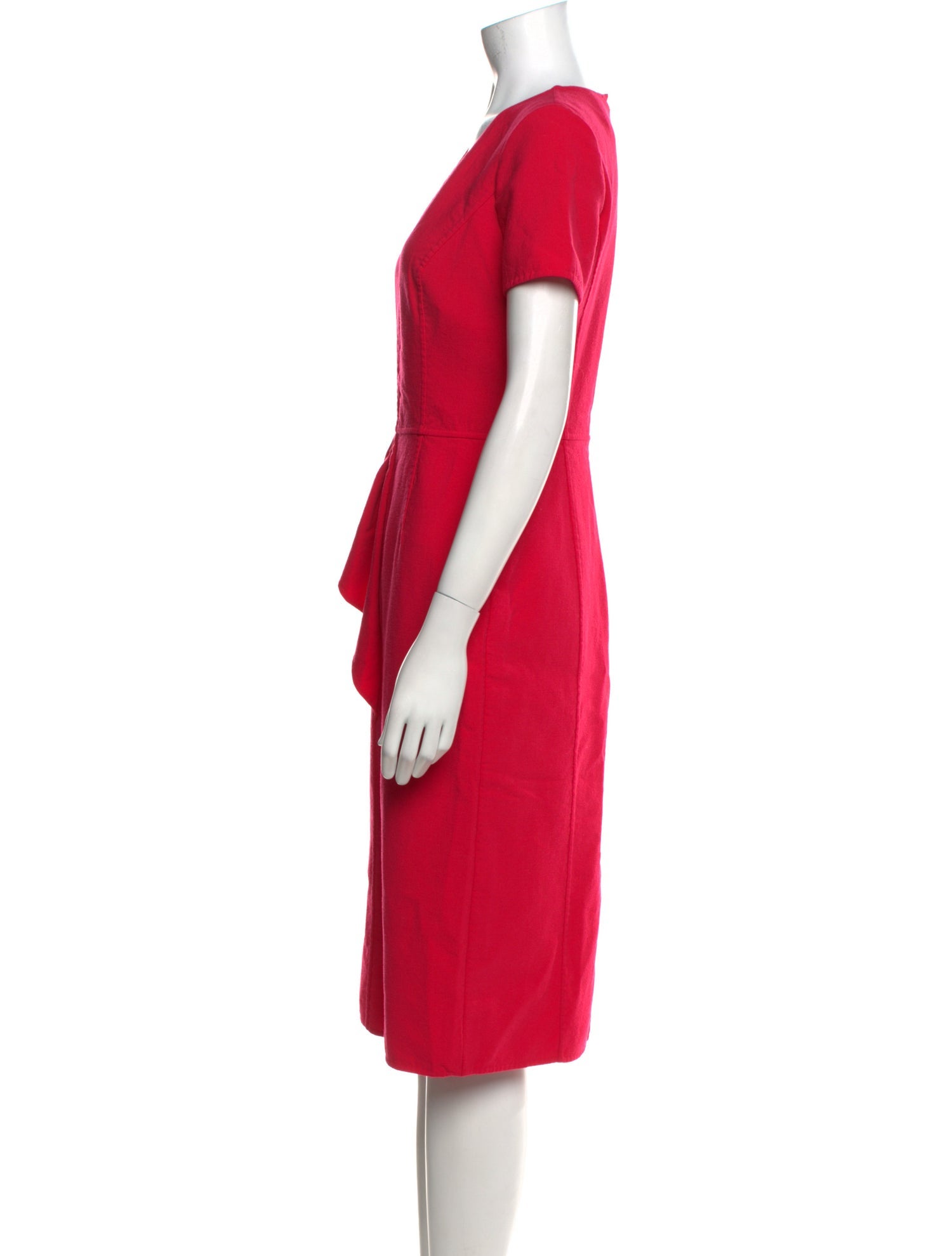 Carolina Herrera Virgin Wool Midi Length Dress