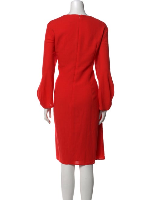 Carolina Herrera Virgin Wool Midi Length Dress