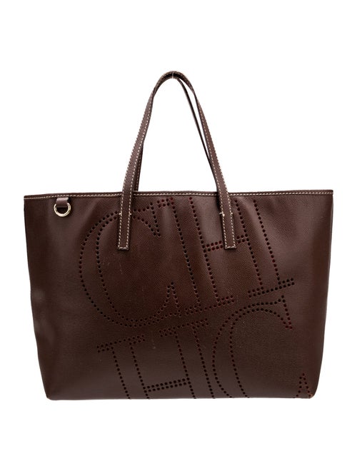 CH Carolina Herrera Leather Tote