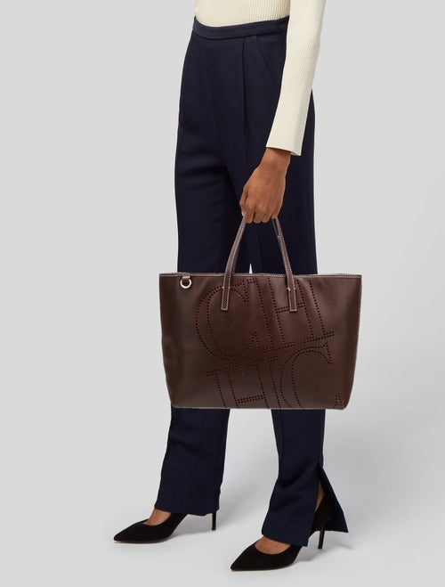 CH Carolina Herrera Leather Tote