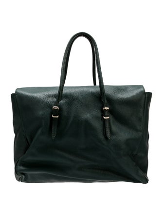 Carolina Herrera Leather Weekender Bag