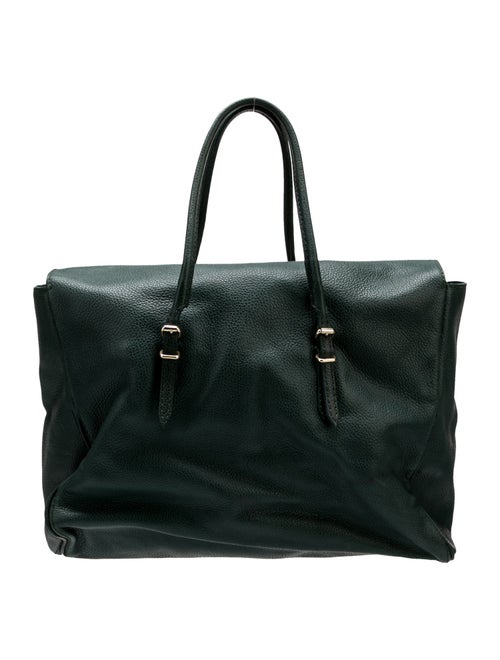 Carolina Herrera Leather Weekender Bag