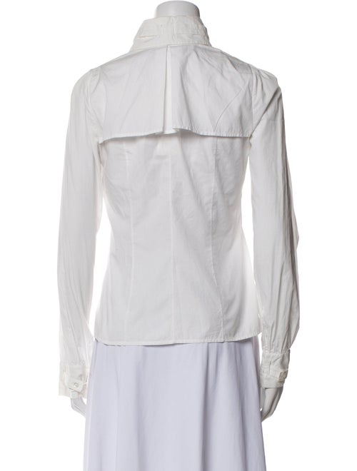 Carolina Herrera Long Sleeve Button-Up Top