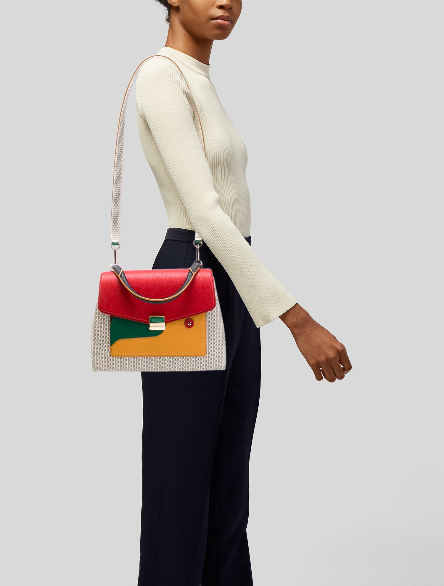 Carolina Herrera Leather Shoulder Bag