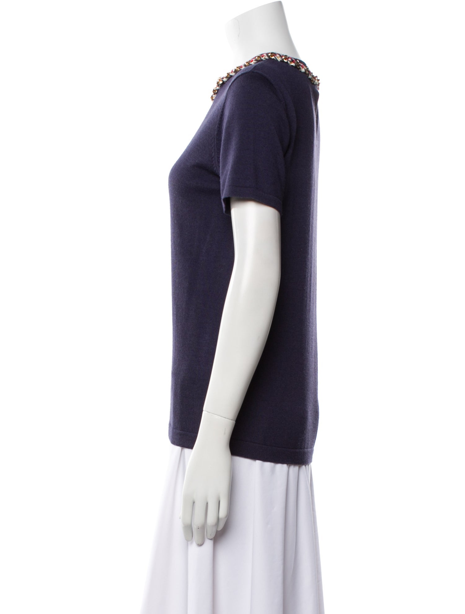 Carolina Herrera Virgin Wool Crew Neck Sweater