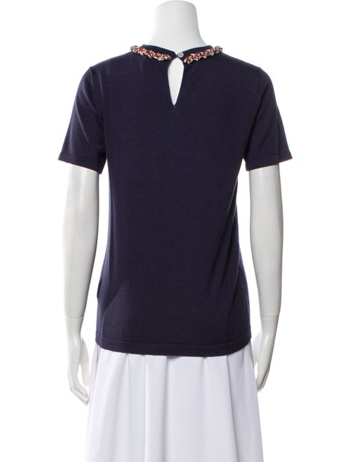 Carolina Herrera Virgin Wool Crew Neck Sweater