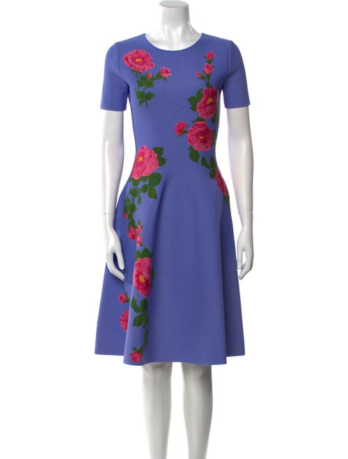 Carolina Herrera Printed Knee-Length Dress