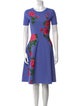 Carolina Herrera Printed Knee-Length Dress