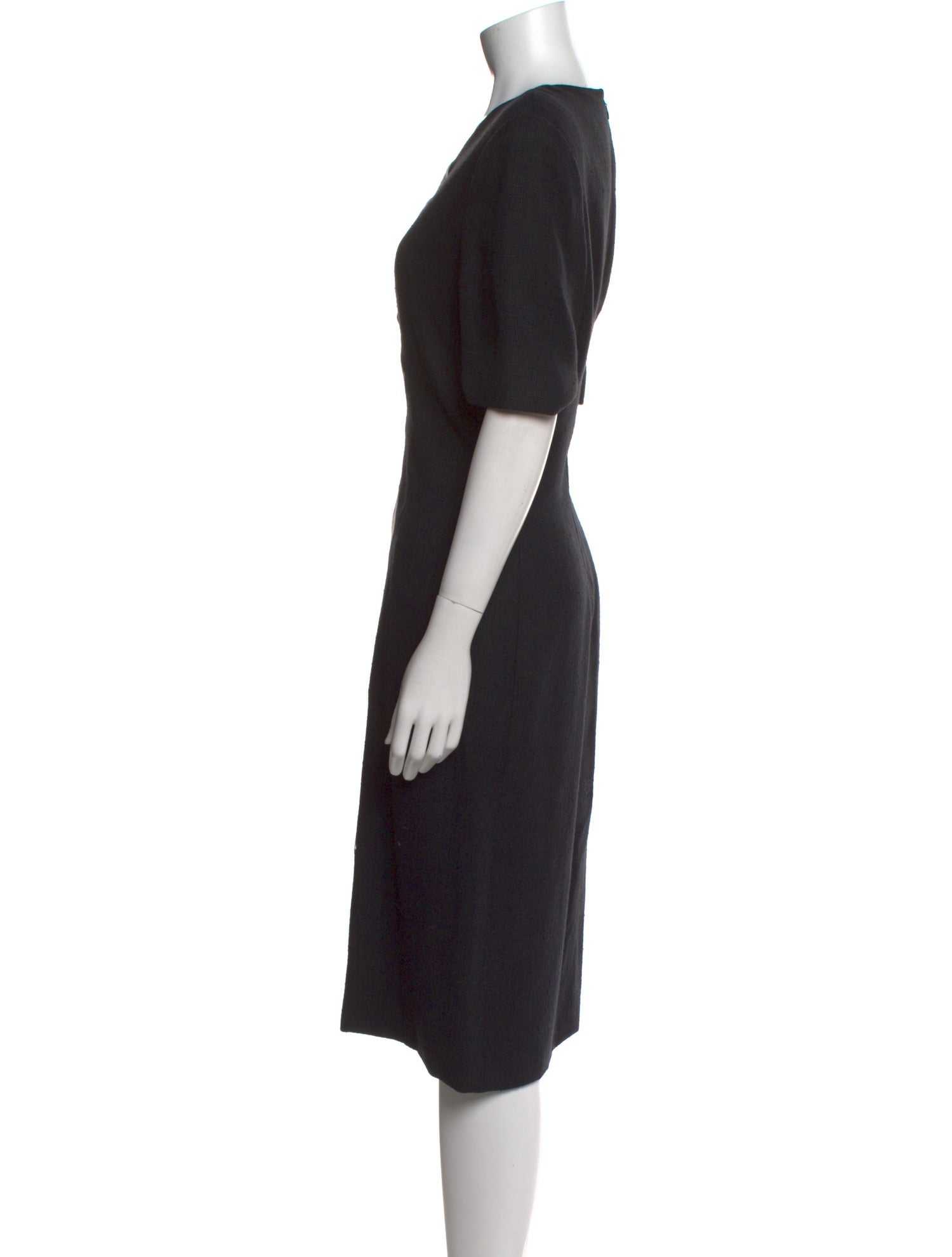 Carolina Herrera Crew Neck Midi Length Dress