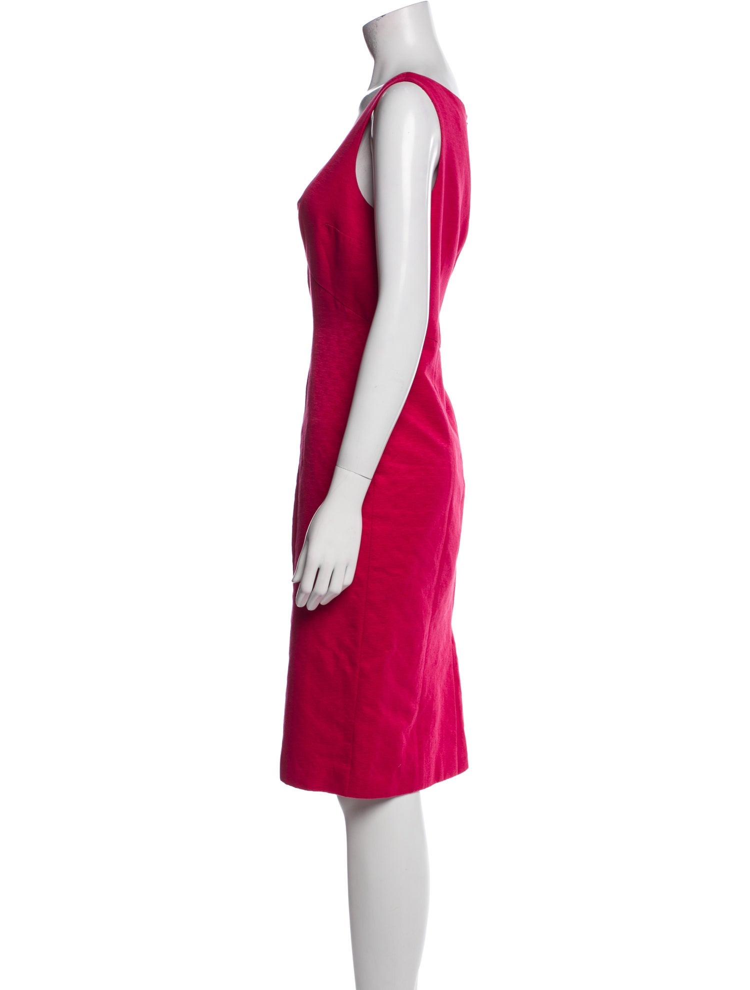 Carolina Herrera V-Neck Knee-Length Dress