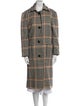 Carolina Herrera Wool Plaid Print Coat