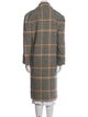 Carolina Herrera Wool Plaid Print Coat