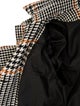 Carolina Herrera Wool Plaid Print Coat