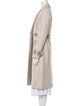 Carolina Herrera Nylon Tweed Pattern Trench Coat