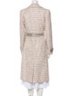Carolina Herrera Nylon Tweed Pattern Trench Coat
