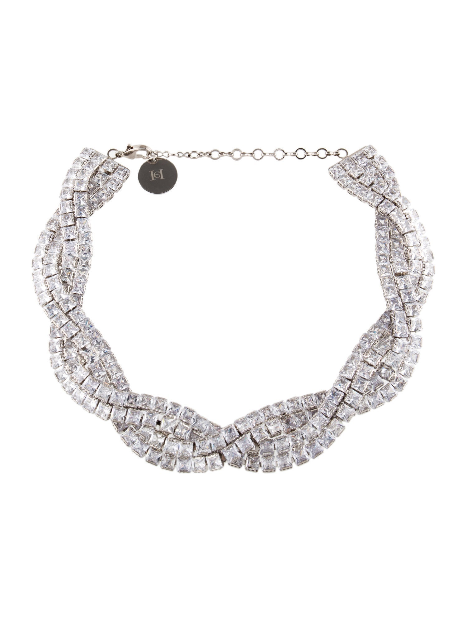 Carolina Herrera Braided Crystal Necklace