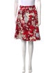 Carolina Herrera Floral Print Knee-Length Skirt