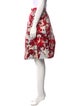 Carolina Herrera Floral Print Knee-Length Skirt