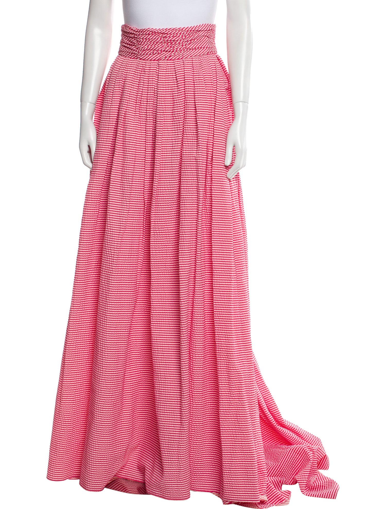 Carolina Herrera Striped Long Skirt