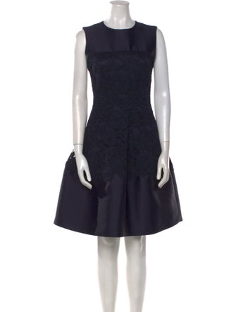 CH Carolina Herrera Printed Knee-Length Dress