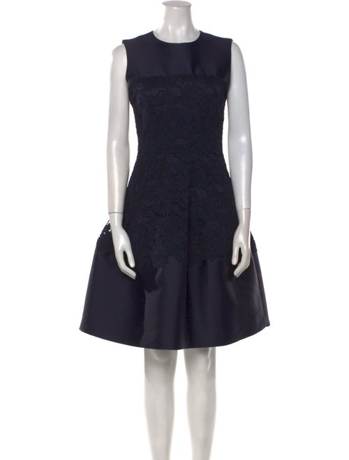 CH Carolina Herrera Printed Knee-Length Dress