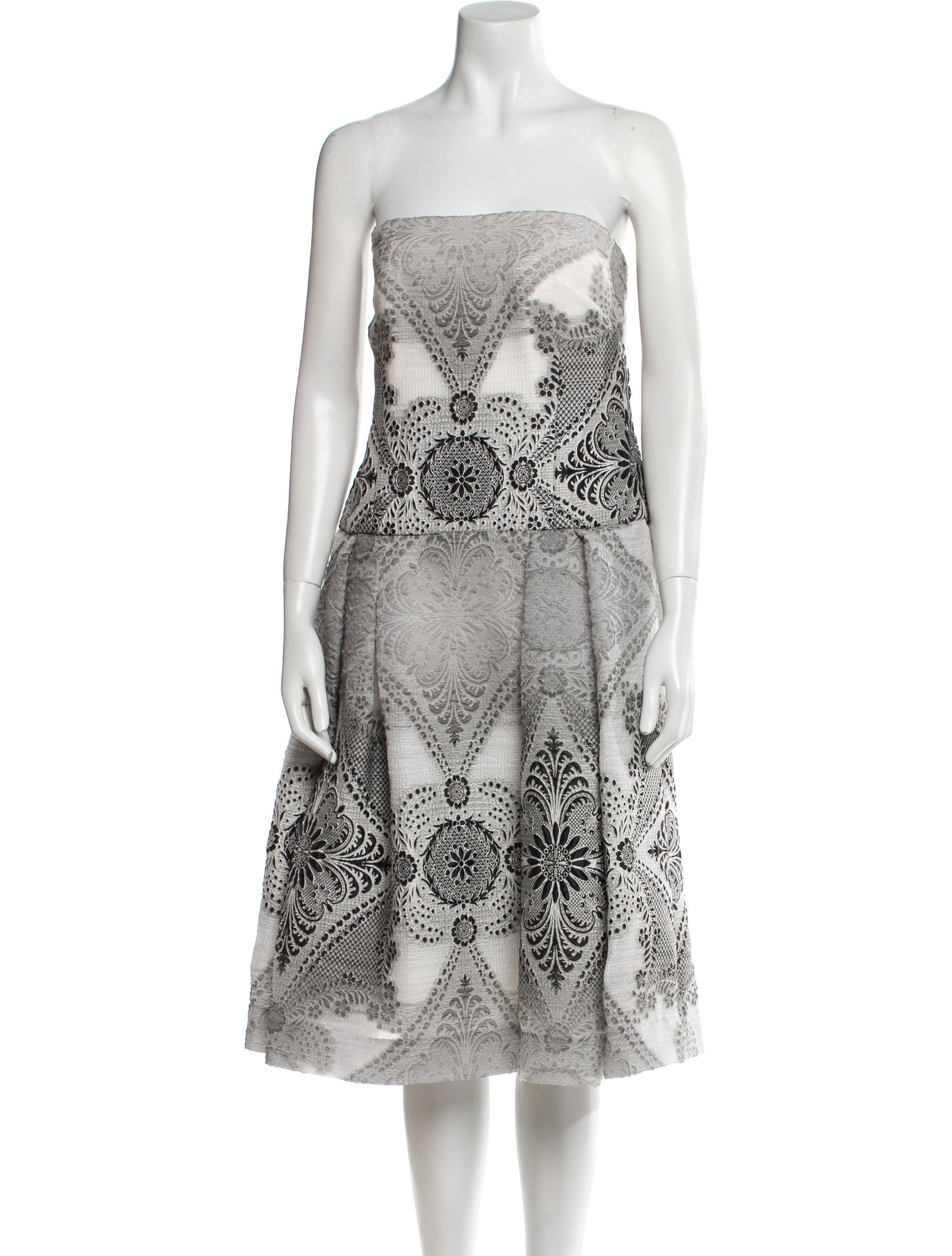 Carolina Herrera Paisley Print Midi Length Dress w/ Tags