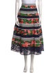 Carolina Herrera Printed Midi Length Skirt