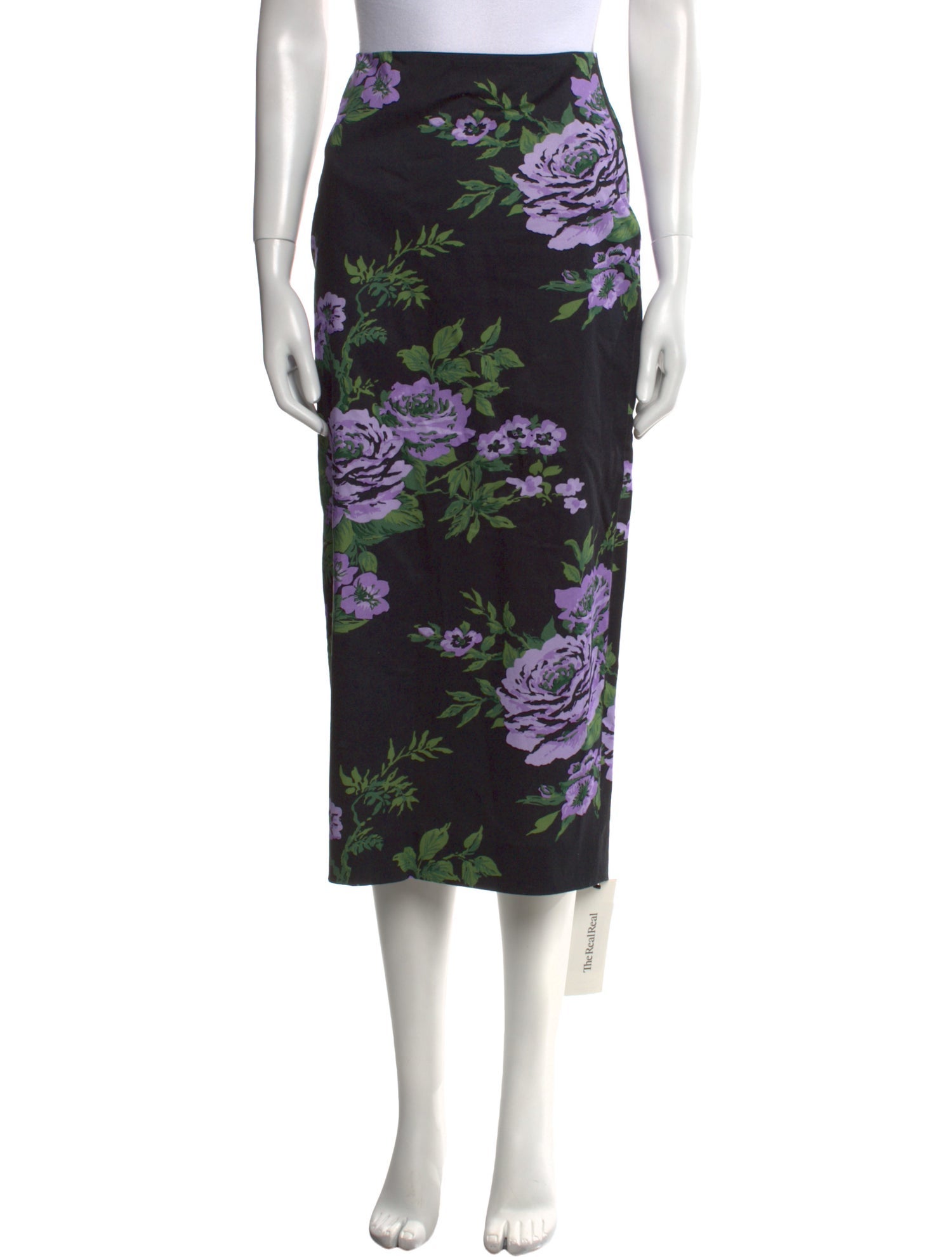 Carolina Herrera Floral Print Midi Length Skirt