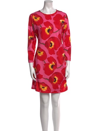 Carolina Herrera Floral Print Mini Dress