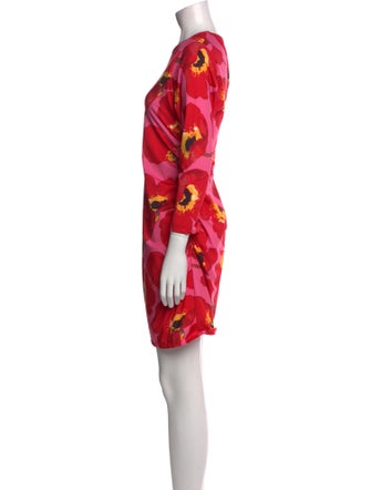 Carolina Herrera Floral Print Mini Dress